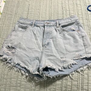 Wild Fable Light Blue High Waist Denim Shorts